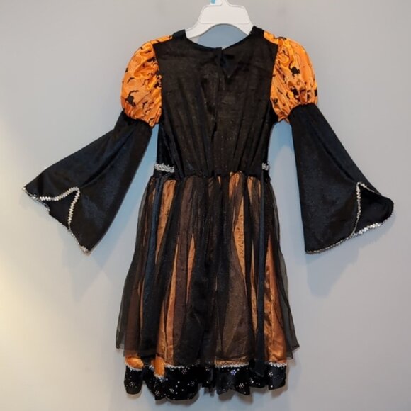 3/$20 Rubie's Halloween Witch Costume Long Flare Sleeve Dress Tulle Party - Picture 2 of 15